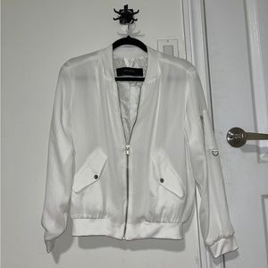 ZARA white bomber jacket size XS